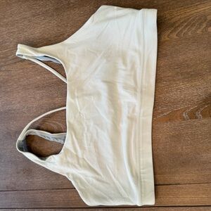 Athleta Cream Sports Bra